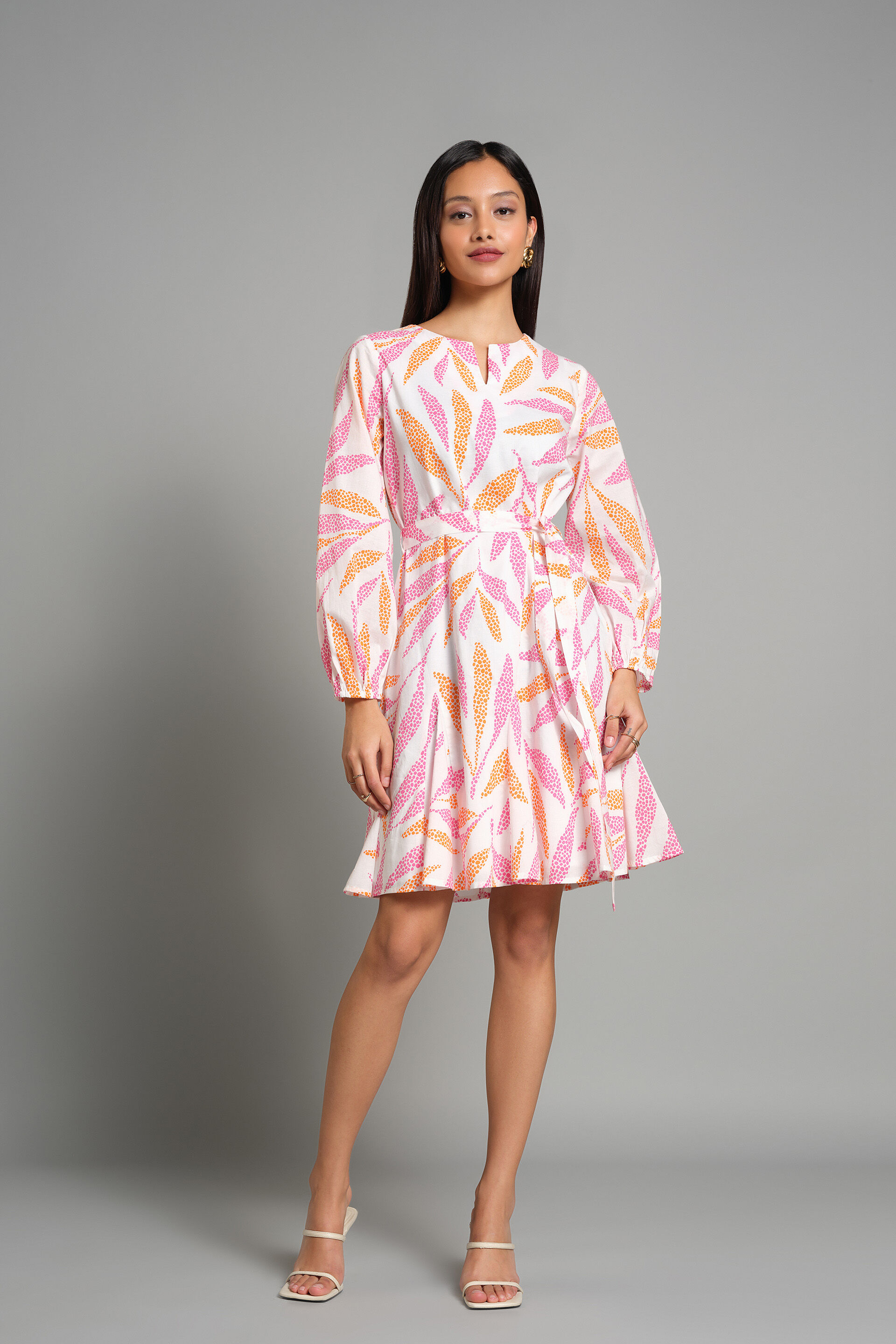 Leaf Love Dress, Pink, image 1